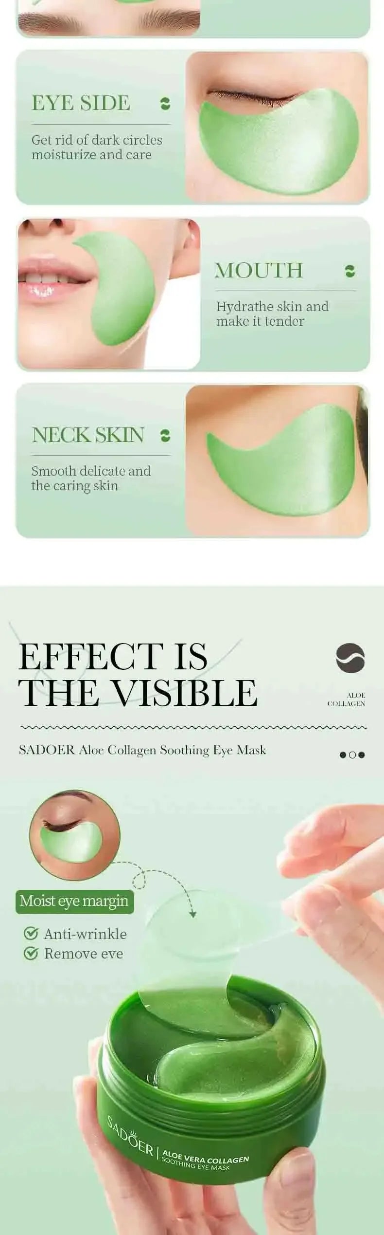 Aloe Vera Collagen Eye Mask