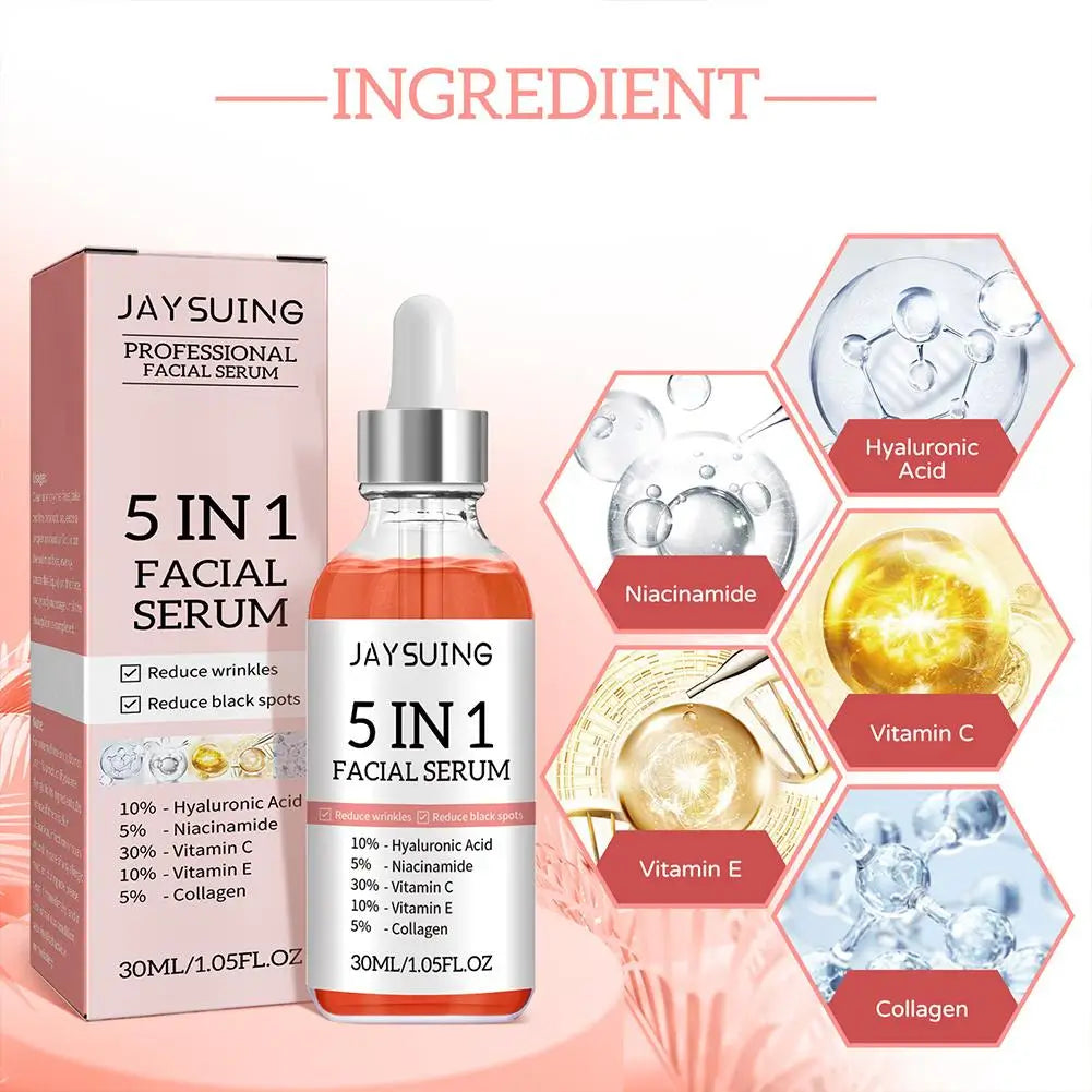 5-in-1 Vitamin C Hyaluronic Acid Facial Serum