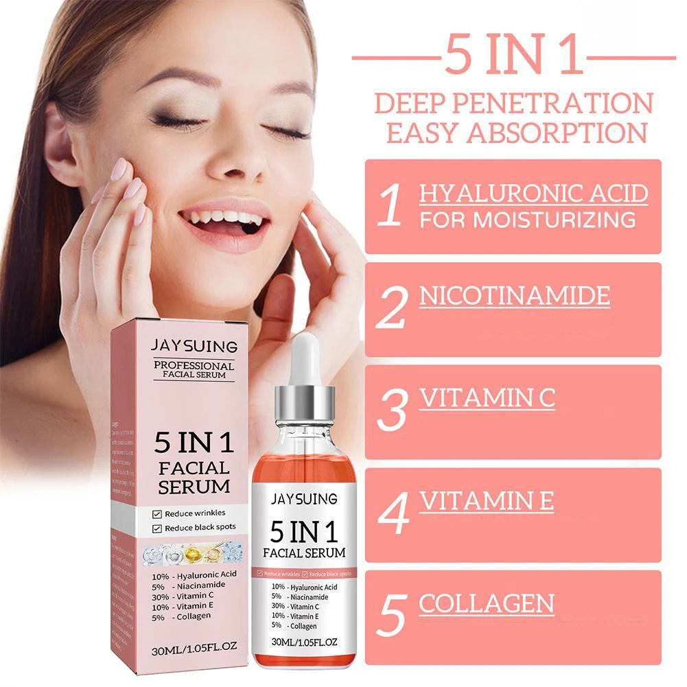 5-in-1 Vitamin C Hyaluronic Acid Facial Serum